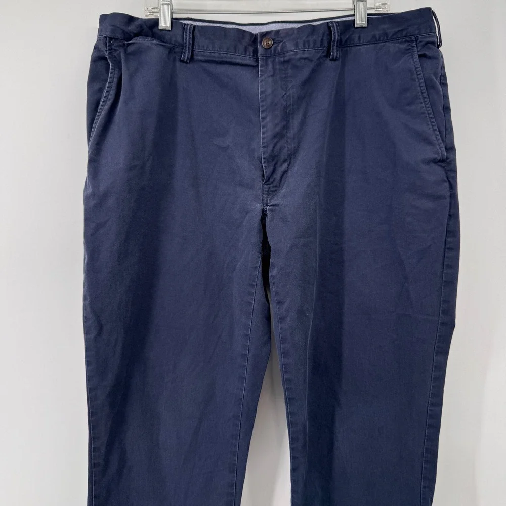 Polo Ralph Lauren Chino Pants Mens 40x36 Navy Blue Stretch Classic Fit Straight
